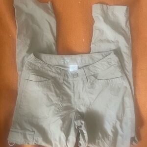 Mountain Hardwear Women's 6/38 Tan Hiking Pants Lightweight Quick Dry EXCELLENT